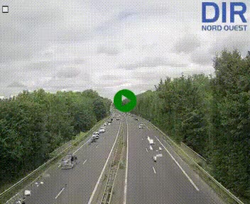 Webcam sur le périphérique de Caen (N814) à l'est de la ville, à Mondeville hauteur de la sortie 2, Presqu'île-Rives de l'Orne, au bout de l'autoroute A13