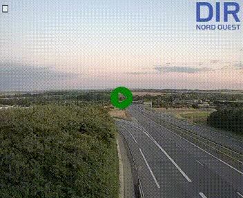 Webcam au début de l'A84 sur le périphérique Ouest de Caen (N814) à hauteur de la sortie 9, Porte de Bretagne