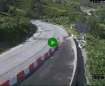 Webcam au carrefour de la croisade, à la jonction entre la N22 et la N320, avant le poste de douane franco-andorrane. Webcam à 1790 mètres d'altitude