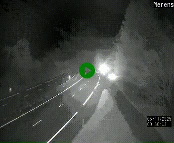 Webcam dans les Pyrénées à hauteur de Mérens-les-Vals sur N320, en direction de Pas de la Casa (Andorre)