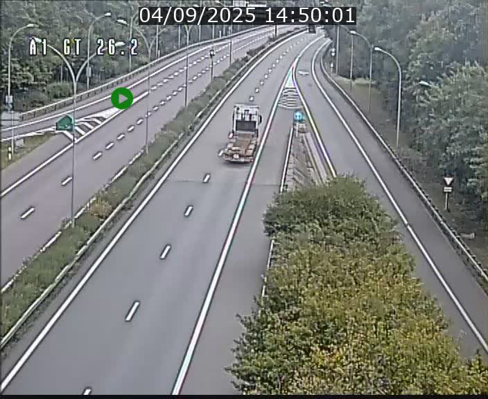 Traffic live webcam Luxembourg Grevenmacher - A1 direction Allemagne - BK 26.2