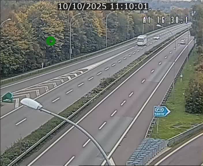 Traffic live webcam Luxembourg Grevenmacher - A1 direction Luxembourg - BK 30.1