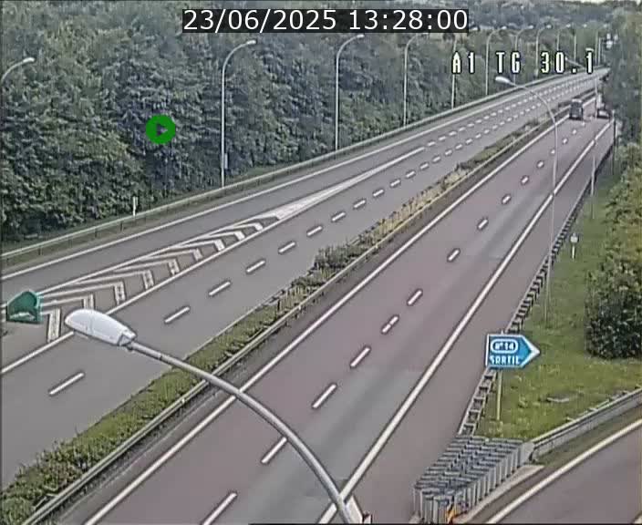 Traffic live webcam Luxembourg Grevenmacher - A1 direction Luxembourg - BK 30.1