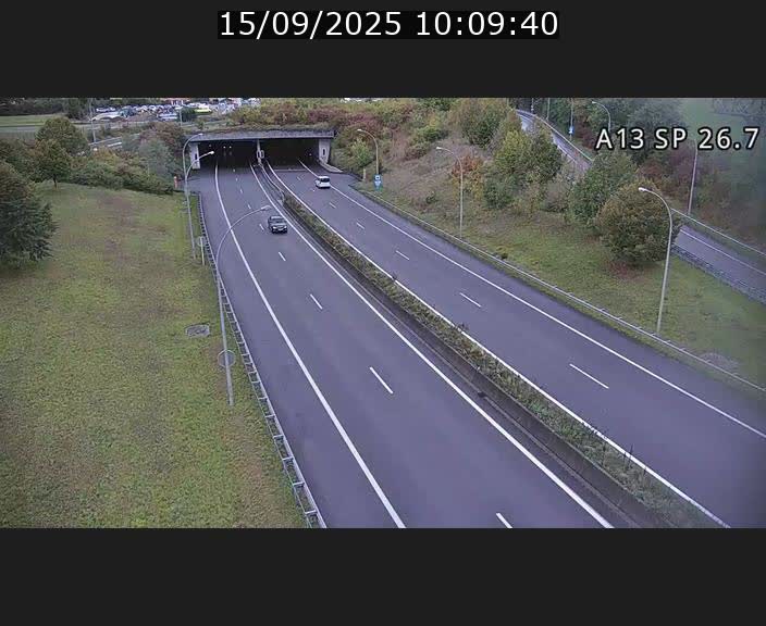 Traffic live webcam Luxembourg Frisange - A13 direction Luxembourg-ville - BK 26.7