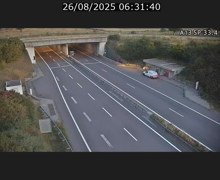 Webcam trafic sur A13 à hauteur d'Altwies en direction de Mondorf-les-bains et en provenance de l'Allemagne