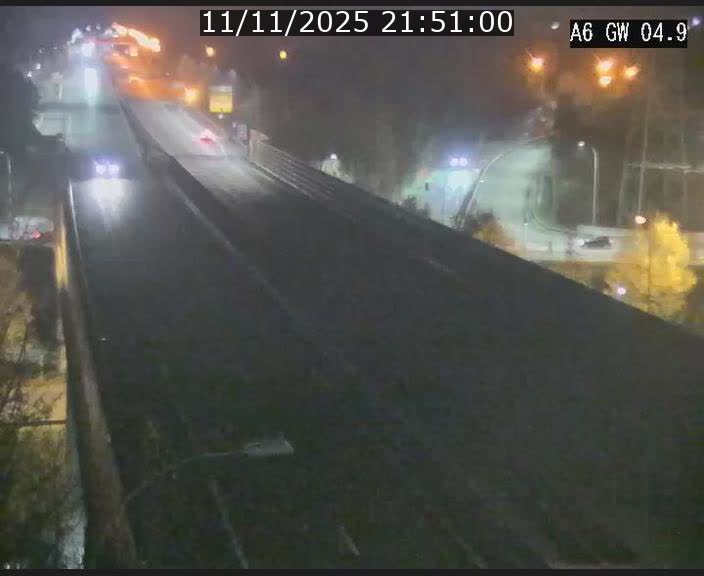 Traffic live webcam Luxembourg Croix de Cessange - A6 - BK 4.9 - direction Belgique