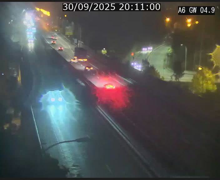 Traffic live webcam Luxembourg Croix de Cessange - A6 - BK 4.9 - direction Belgique