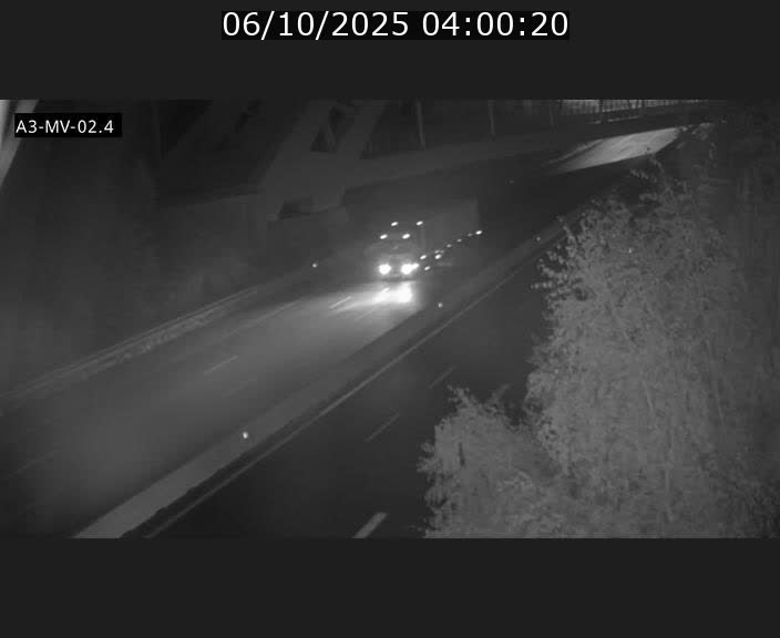 Webcam autoroute de la France (A3) au Luxembourg à Fentange, à proximité de la Croix de Gasperich. Vue orientée vers la Cloche d'Or
