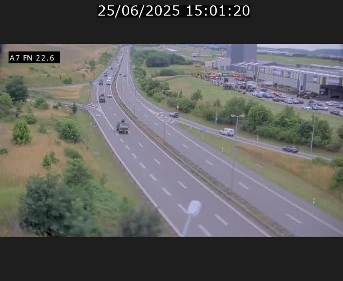 Caméra trafic Luxembourg - A7, Colmar-berg direction Mersch