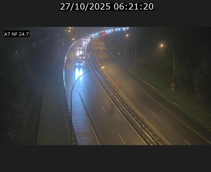 Caméra trafic Luxembourg - A7, Schieren direction Mersch
