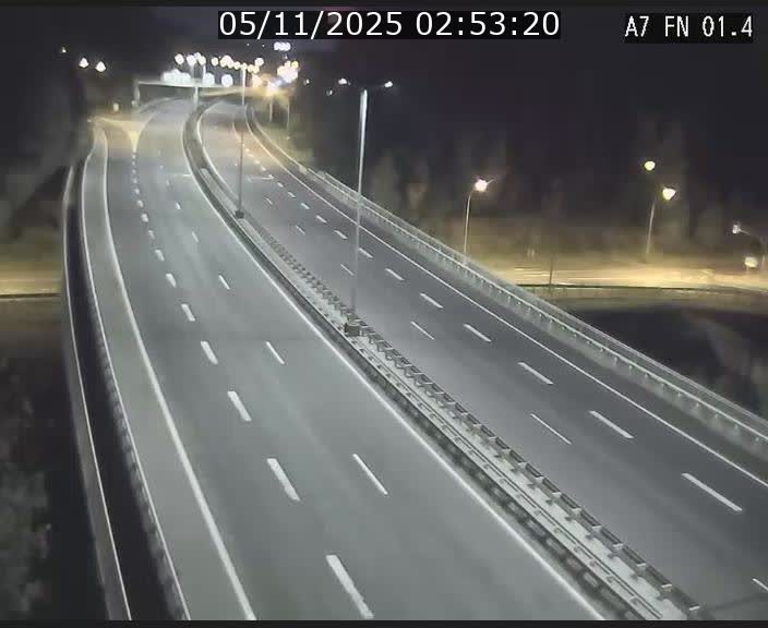 Caméra autoroute Luxembourg A7 - Tunnel Stafelter - direction Echangeur Grünewald