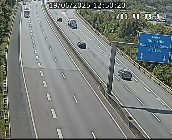 Webcam Autoroute à la Croix de Bettembourg - A3 - BK 9.9 - direction France