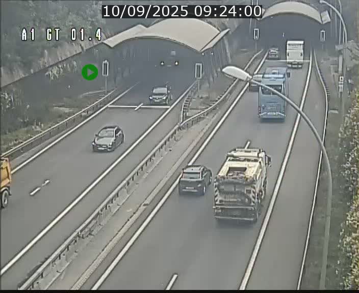 Traffic live webcam Luxembourg Hesperange - A1 direction Kirchberg - BK 1.4