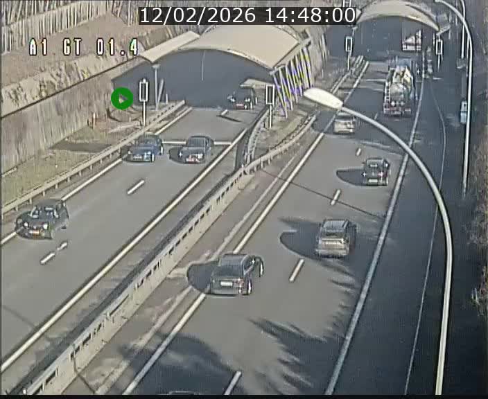 Traffic live webcam Luxembourg Hesperange - A1 direction Kirchberg - BK 1.4