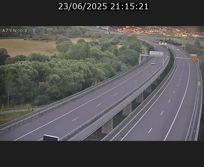 Caméra trafic Luxembourg - A7, Tunnel Gousselerbierg, sortie sud, direction rond-point Lorentzweiler (BK 10.8)