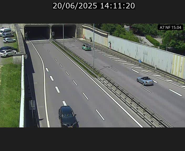 Caméra trafic Luxembourg - A7, Tunnel Mersch, entrée sud, direction Ettelbruck