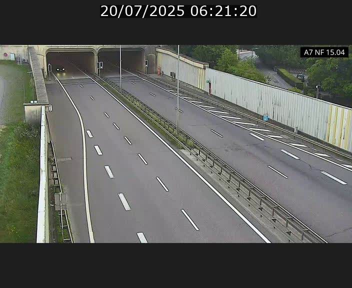 Caméra trafic Luxembourg - A7, Tunnel Mersch, entrée sud, direction Ettelbruck