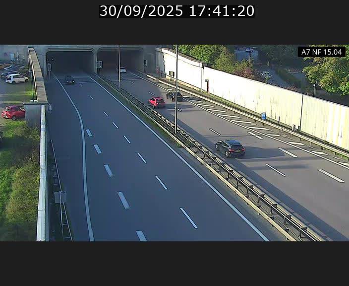 Caméra trafic Luxembourg - A7, Tunnel Mersch, entrée sud, direction Ettelbruck