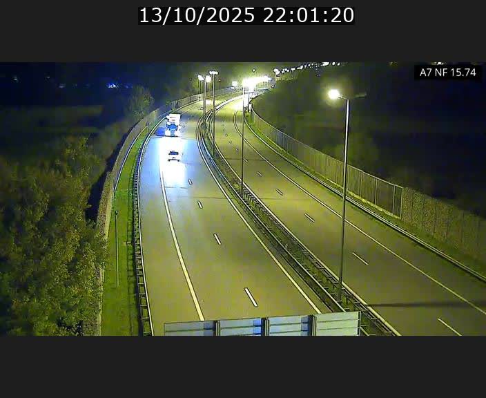 Caméra trafic Luxembourg - A7, Tunnel Mersch, entrée nord, direction Lorentzweiler