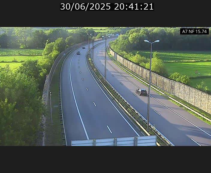 Caméra trafic Luxembourg - A7, Tunnel Mersch, entrée nord, direction Lorentzweiler