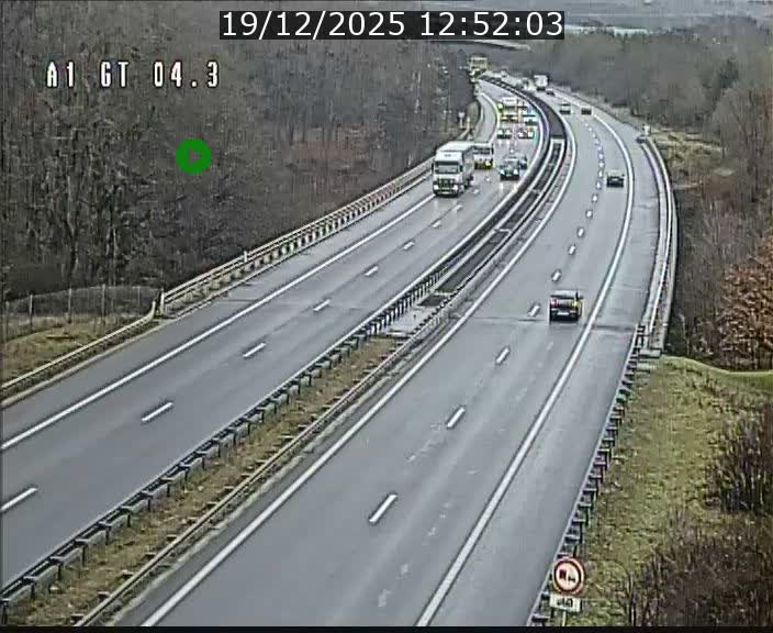 Traffic live webcam Luxembourg Itzig - A1 direction Sandweiler - BK 4.3
