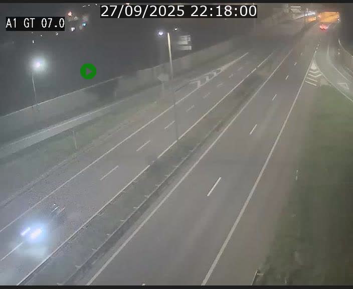 Traffic live webcam Luxembourg Cents - A1 direction Kirchberg - BK 7