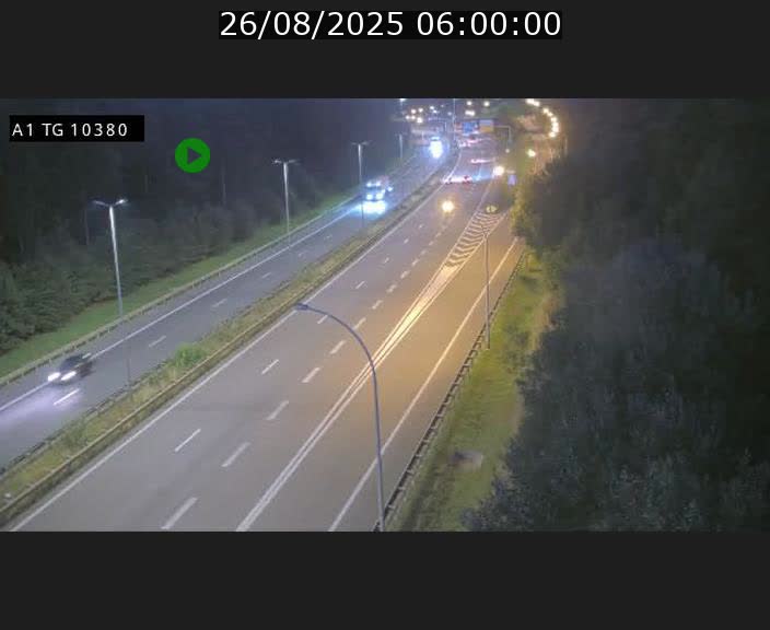 Traffic live webcam Luxembourg Senningerberg - A1 direction Luxembourg Kirchberg - BK 10.3