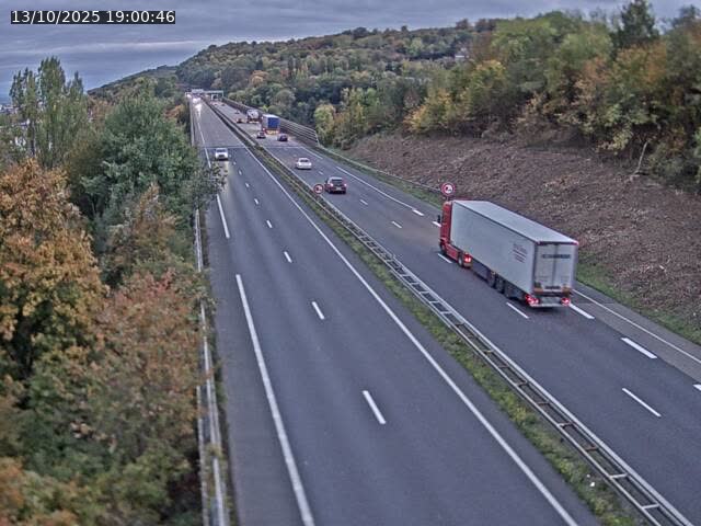 Caméra autoroute France - A30, Hayange direction Metz