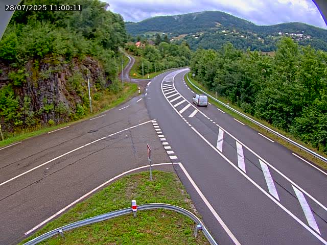 Caméra autoroute France - N66, col du Bussang direction Remiremont
