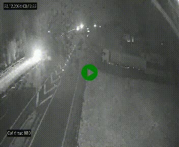 Vue en direct de l'autoroute A10 grâce à un drône situé au-dessus du péage de Virsac