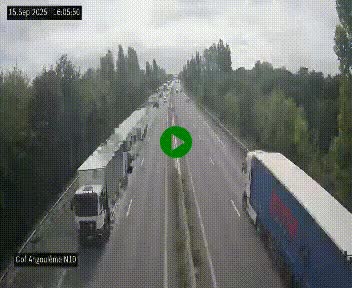 Webcam routière à la fin de la N10, en périphérique ouest d'Angouleme, proche de la jonction avec l'A10