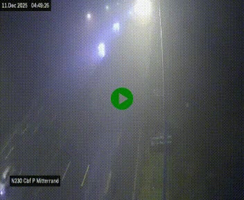 Webcam sur le périphérique de Bordeaux à l'est de la ville. Caméra située sur le Pont Mitterand sur la N230