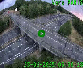 Clone of Caméra routière sur l'autoroute A20 au nord de Limoges, à la jonction avec la N520. Vue orientée vers Paris