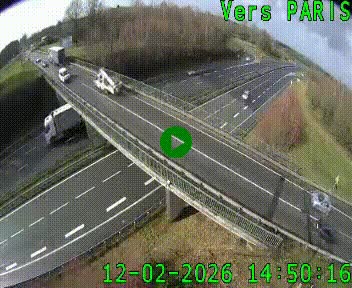 Clone of Caméra routière sur l'autoroute A20 au nord de Limoges, à la jonction avec la N520. Vue orientée vers Paris