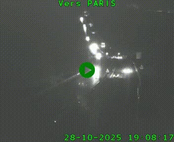 Caméra routière sur l'autoroute A20 à Bessines-sur-Gartempe. Vue orientée vers Paris