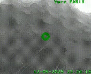 Caméra routière sur l'autoroute A20 au nord de Limoges, à la jonction avec la N520. Vue orientée vers Paris