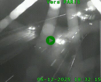 Caméra routière sur l'autoroute A20 à Saint-Hilaire-Bonneval, au sud de Limoges. Vue orientée vers Paris