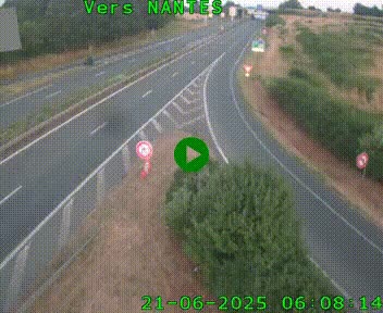 Webcam N147 au nord de Poitiers et à la jonction avec la A10