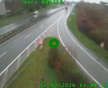 Webcam N147 au nord de Poitiers et à la jonction avec la A10