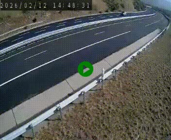 Caméra autoroute A75 à hauteur de la sortie 42 (Rodez, Laissac, Aire de l'Auvergne) située sur la commune d'Auberoques, près de Sévérac-le-Château