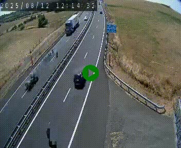 Caméra autoroute A75 à hauteur du col de la Fageole en direction de Clermont-Ferrand