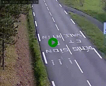 Caméra routière France - N102, au niveau du col de Montmirat à Saint-Etienne-du-Valdonnez à 1039 mètres d'altitude