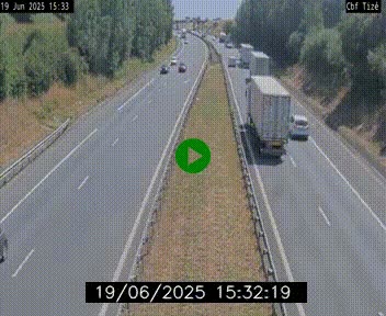 Webcam sur le périphérique de Rennes (N136) à hauteur de Tizé, à l'est de la ville
