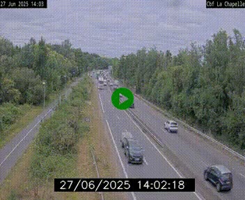 Webcam sur le périphérique de Nantes (N844) à hauteur de Porte de la Chapelle, au nord de la ville