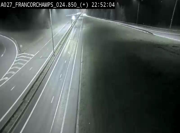 Caméra autoroutière à proximité du circuit de Spa-Francorchamps à Stavelot sur l'A27/E42