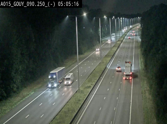 Webcam autoroute Belgique - Gouy-lez-piéton - E42 - BK 90.3