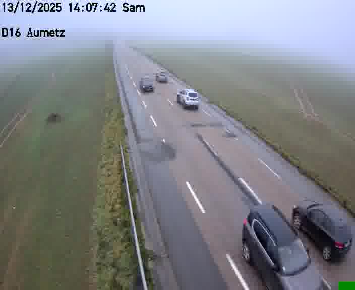 Webcam sur la D16 à Aumetz. Vue orientée vers A30