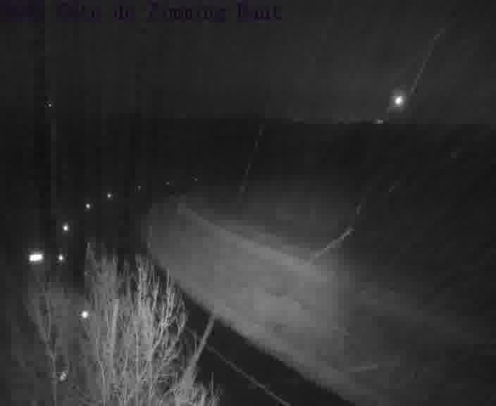 Webcam sur la D603 située en haut de la Côte de Zimming. Vue orientée vers Saint-Avold.