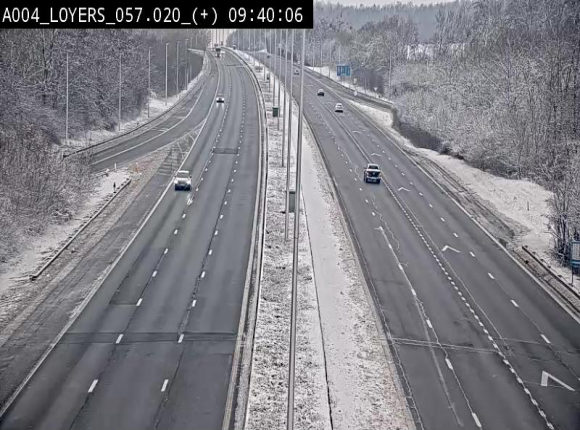 Webcam dans la montée de Loyers sur l'E411, après le viaduc de Beez en venant de Namur et en direction du Luxembourg