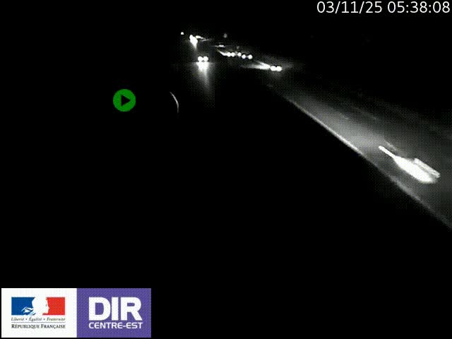 Webcam sur le contournement de Valence, sur la Nationale 7, à la jonction avec la N532, caméra orientée vers Grenoble